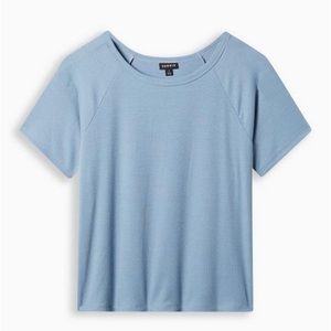 Torrid blue ribbed top